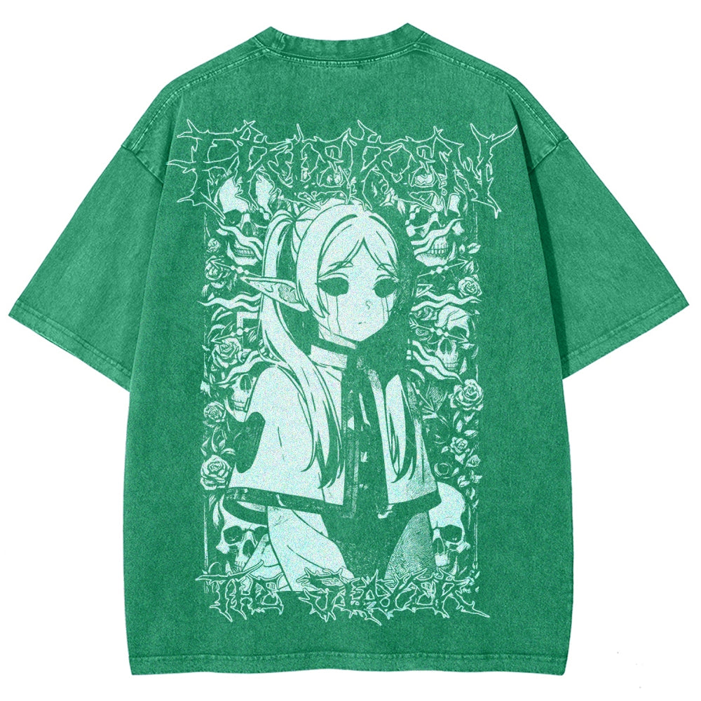 Frieren Unisex Fit Washed T-Shirt 2508014803