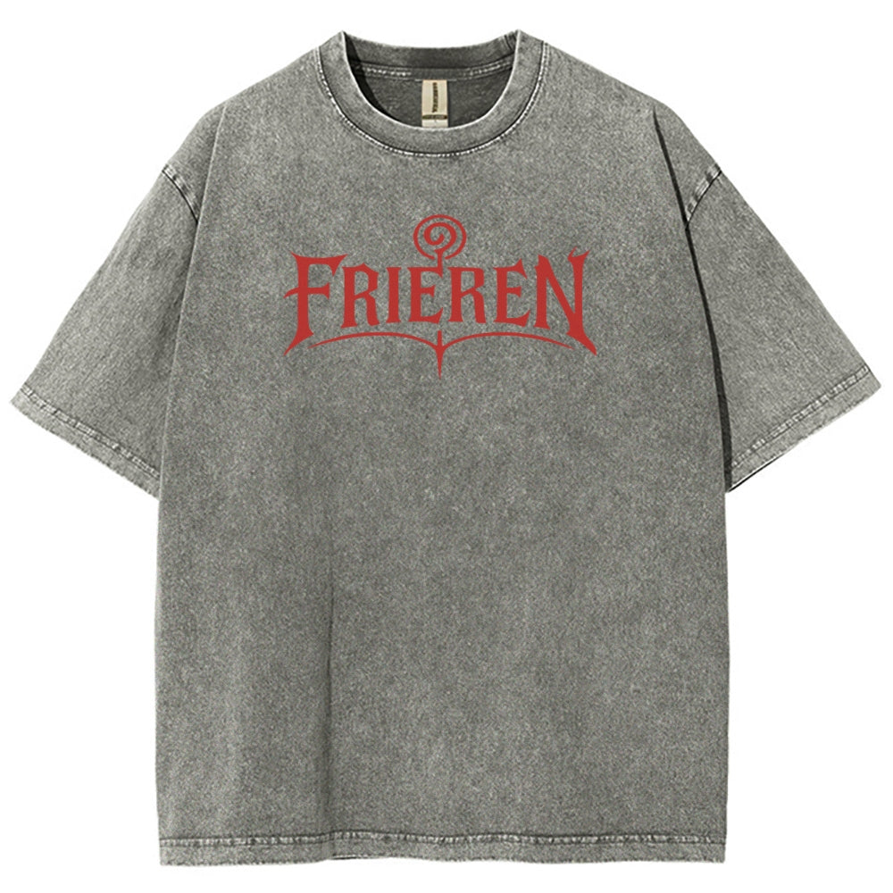 Frieren Unisex Fit Washed T-Shirt 2508014804