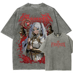Frieren Unisex Fit Washed T-Shirt 2508014804