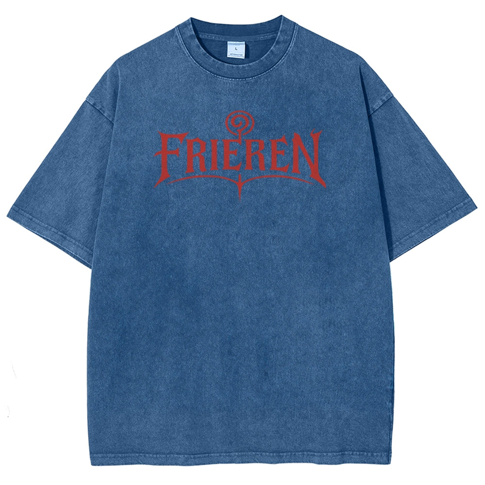 Frieren Unisex Fit Washed T-Shirt 2508014804