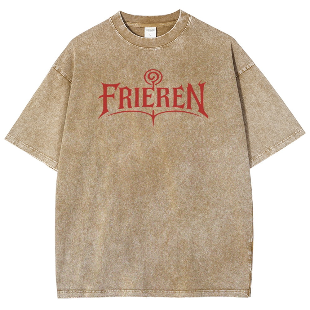 Frieren Unisex Fit Washed T-Shirt 2508014804