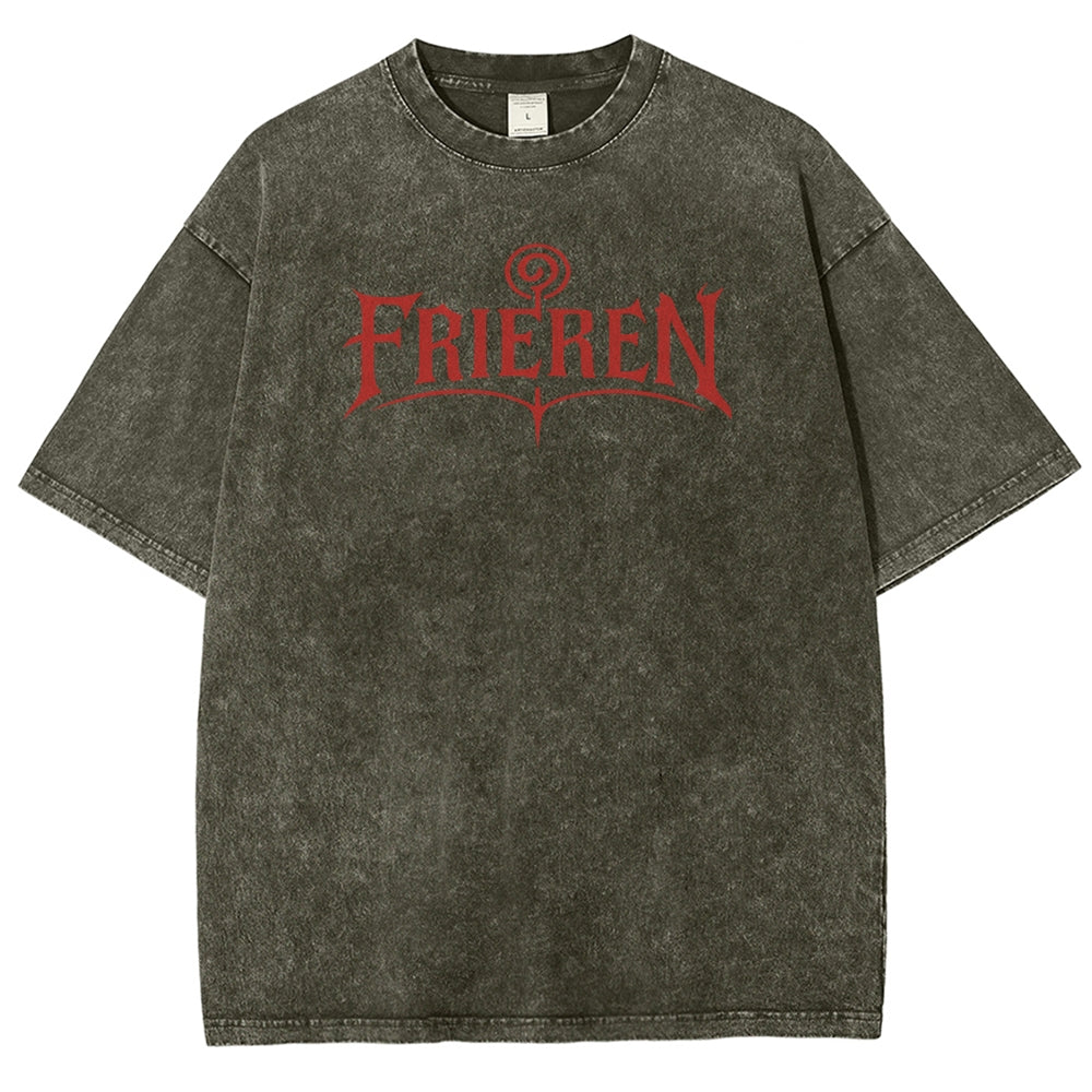 Frieren Unisex Fit Washed T-Shirt 2508014804