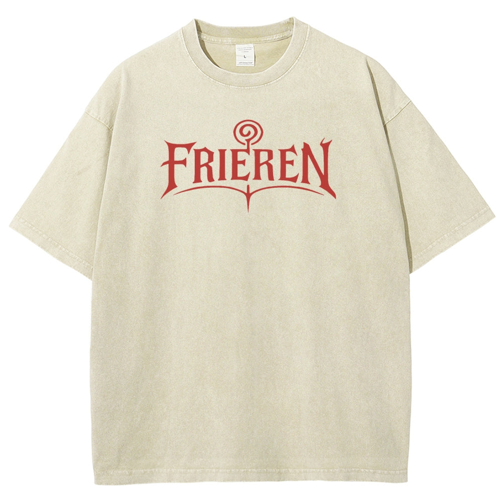 Frieren Unisex Fit Washed T-Shirt 2508014804