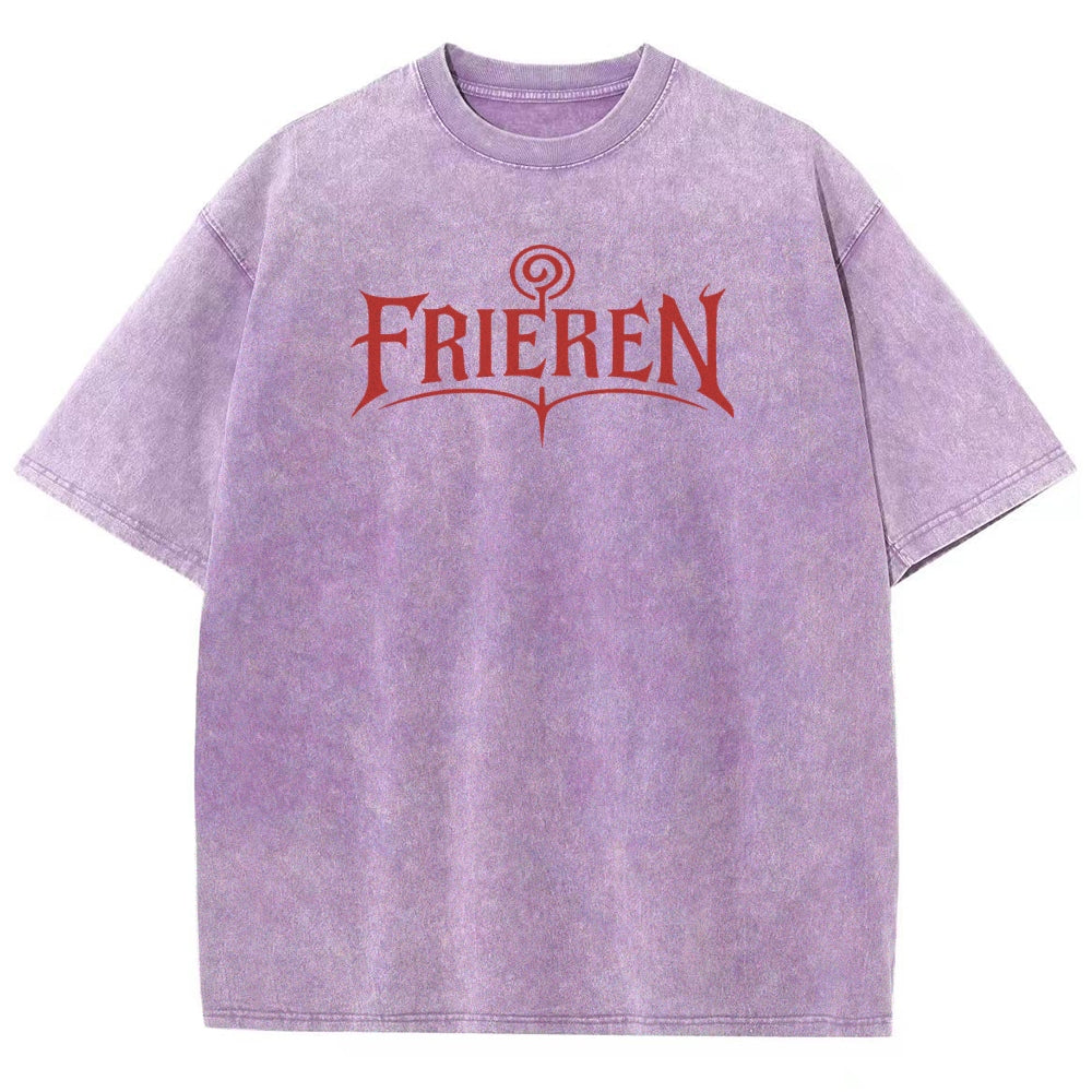 Frieren Unisex Fit Washed T-Shirt 2508014804