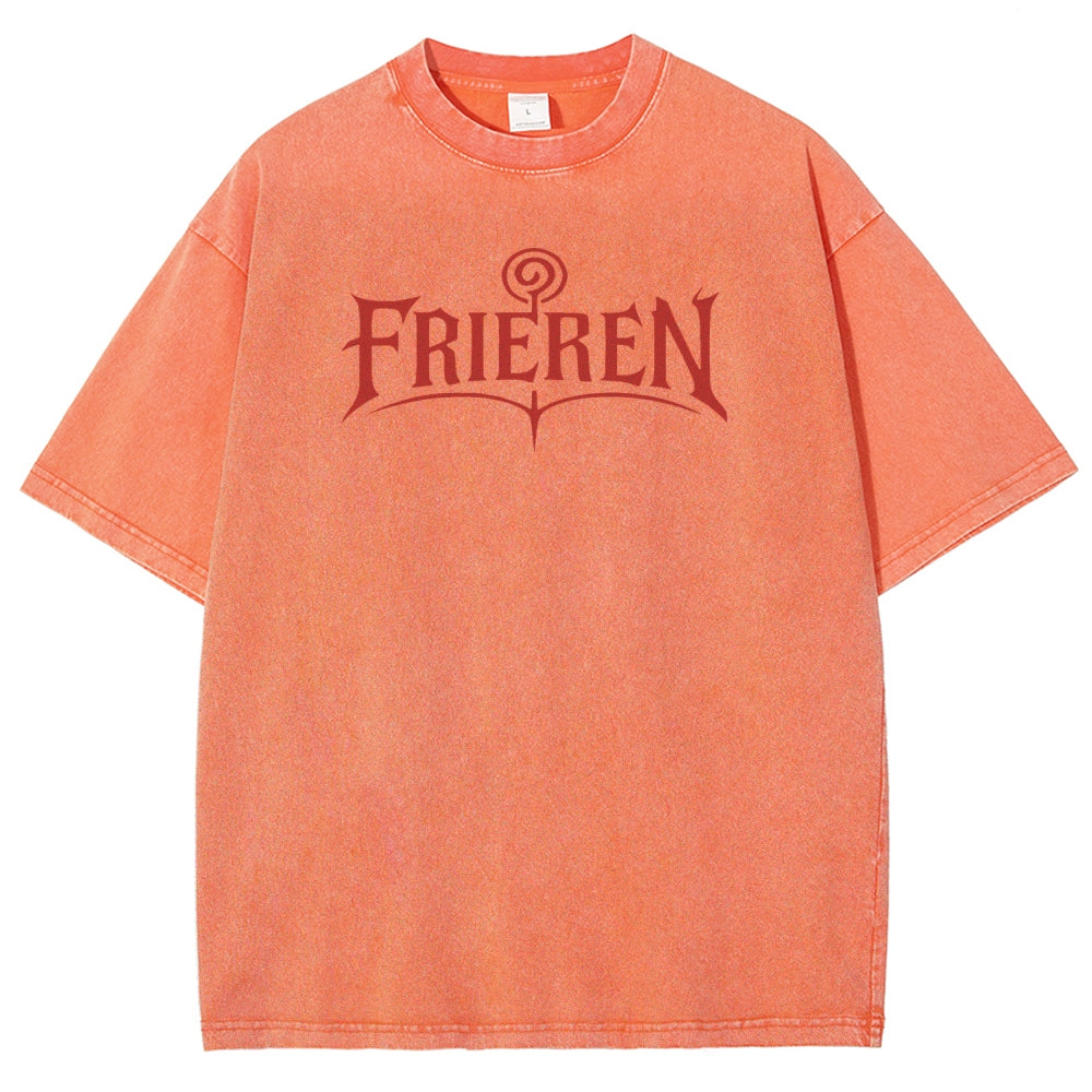 Frieren Unisex Fit Washed T-Shirt 2508014804