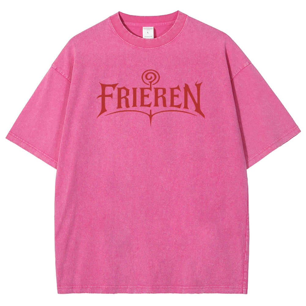 Frieren Unisex Fit Washed T-Shirt 2508014804