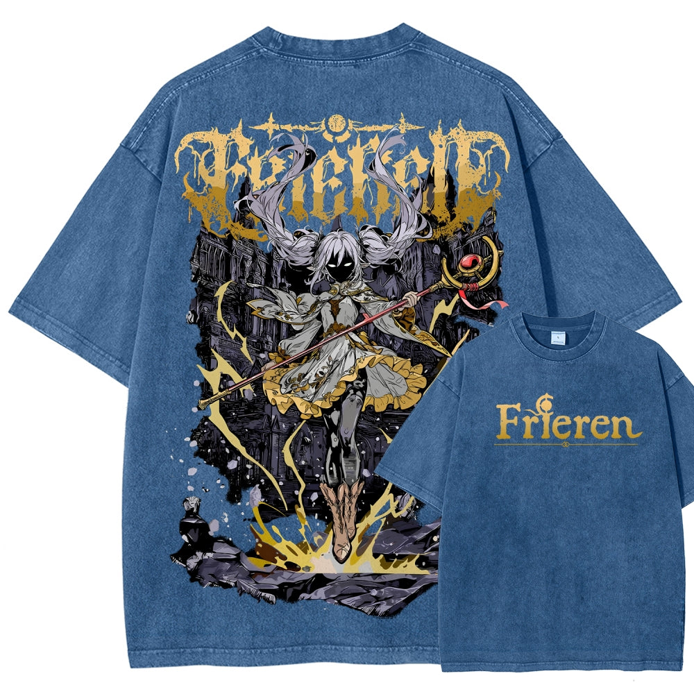 Frieren Unisex Fit Washed T-Shirt 2508014807