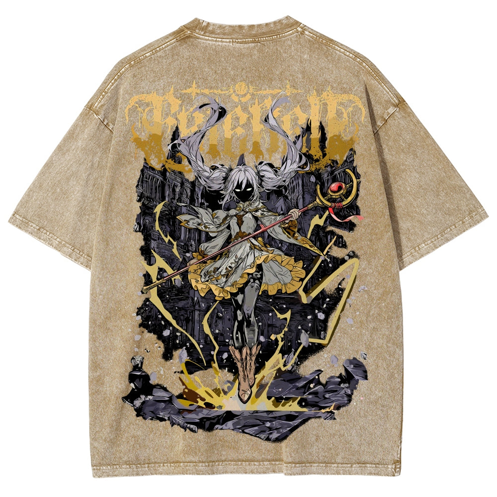 Frieren Unisex Fit Washed T-Shirt 2508014807