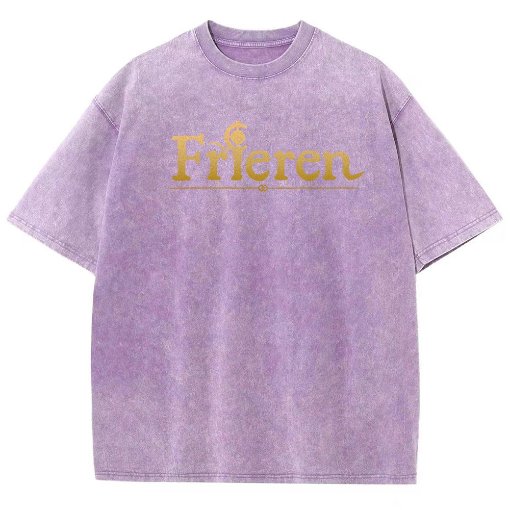 Frieren Unisex Fit Washed T-Shirt 2508014807