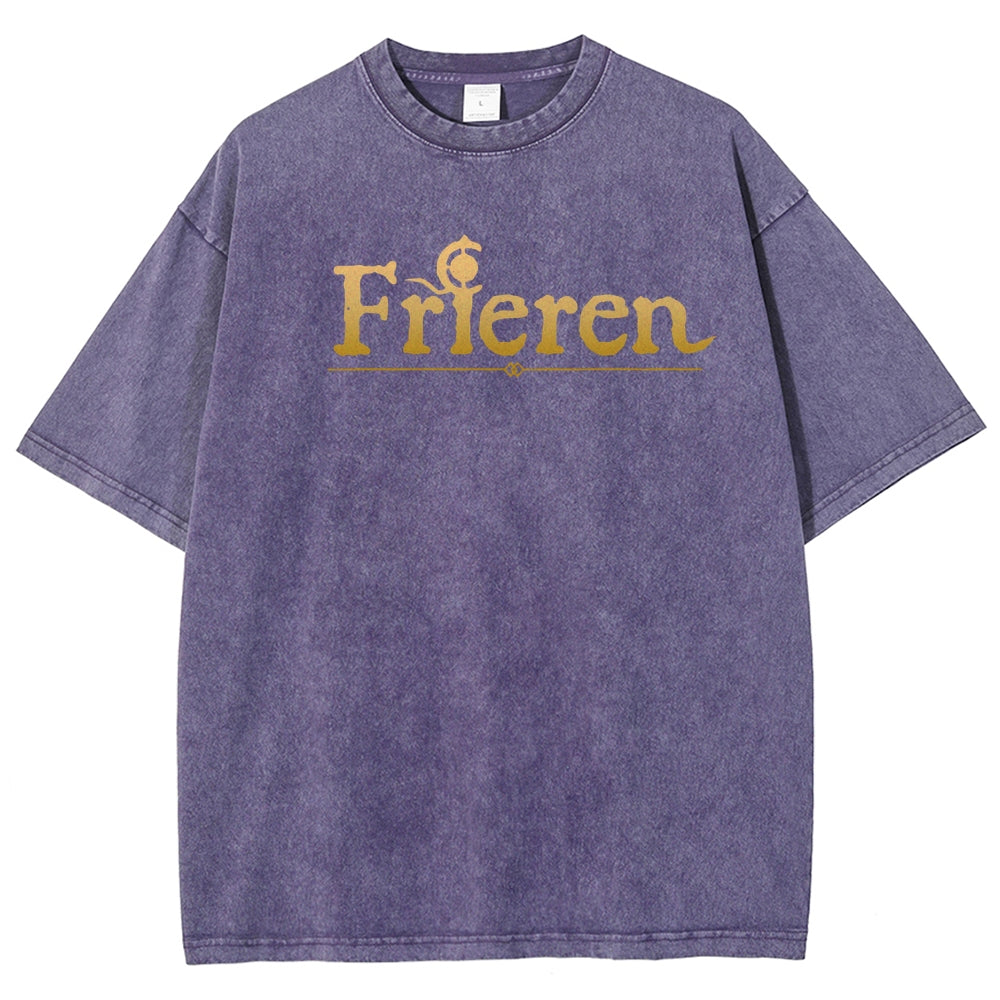 Frieren Unisex Fit Washed T-Shirt 2508014807
