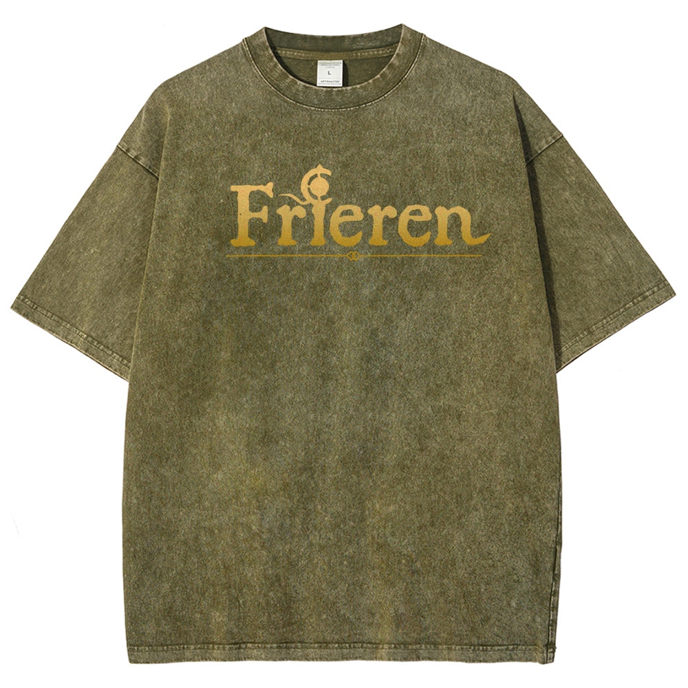 Frieren Unisex Fit Washed T-Shirt 2508014807