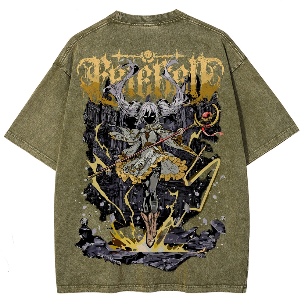 Frieren Unisex Fit Washed T-Shirt 2508014807