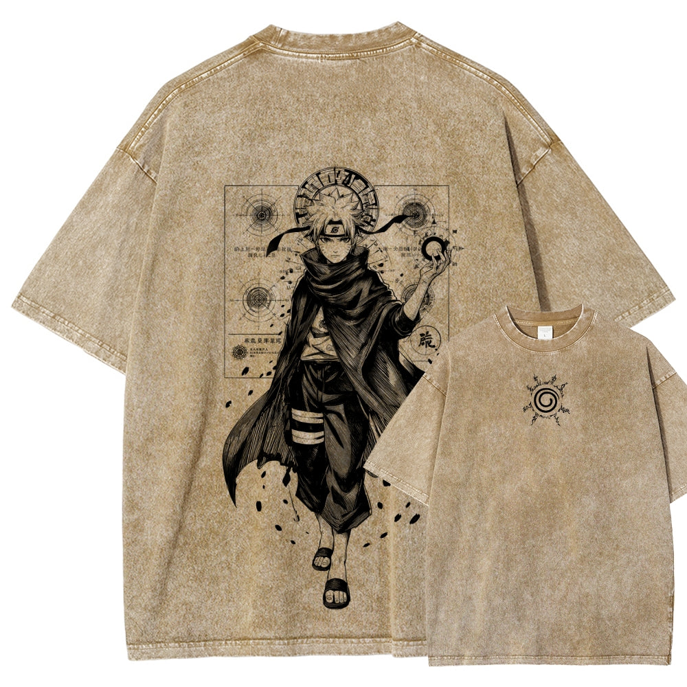 Naruto Unisex Fit Washed T-Shirt 2508017073