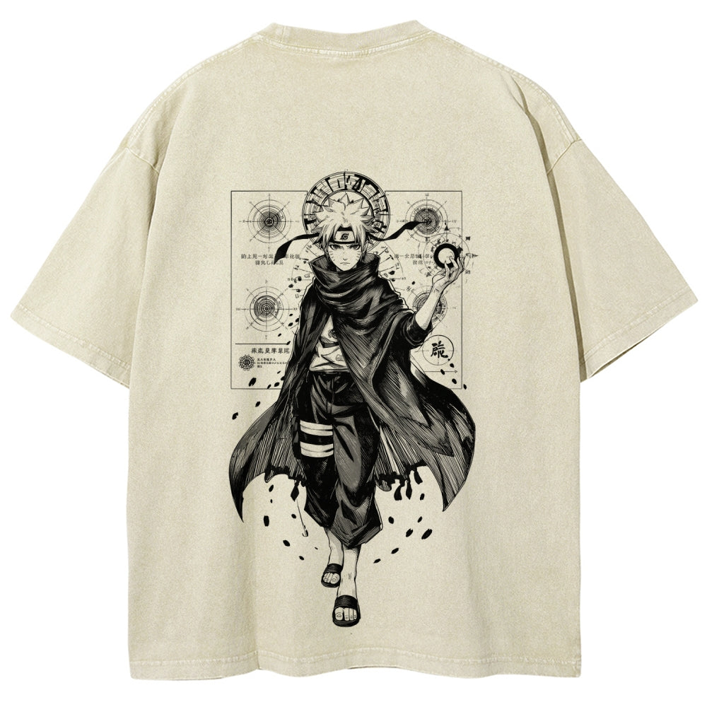 Naruto Unisex Fit Washed T-Shirt 2508017073