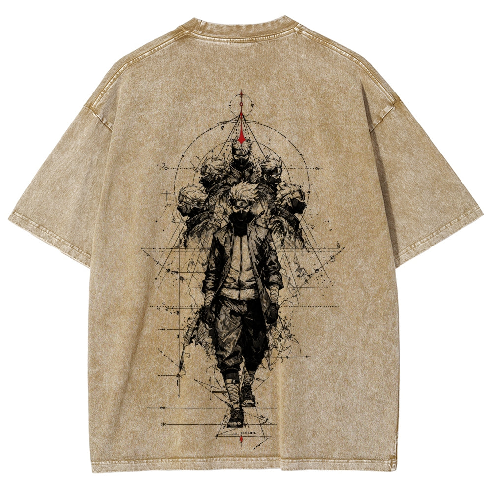 Naruto Unisex Fit Washed T-Shirt 2508017087
