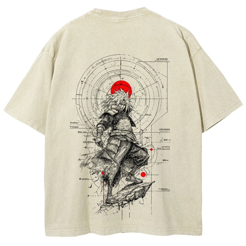 Naruto Unisex Fit Washed T-Shirt 2508017092