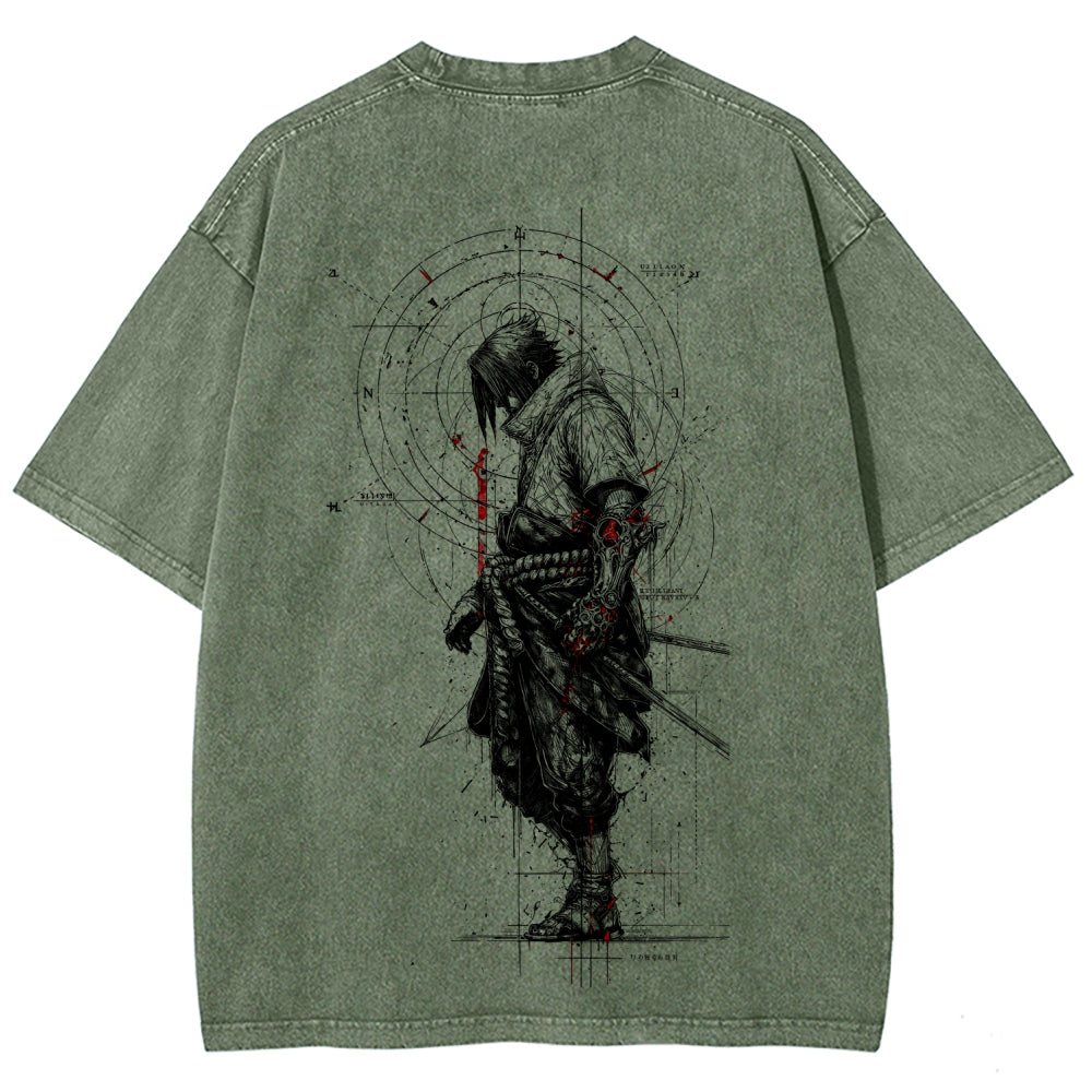 Naruto Unisex Fit Washed T-Shirt 2508017121