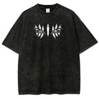 Demon Slayer Akaza Unisex Fit Washed T-Shirt 2508017343