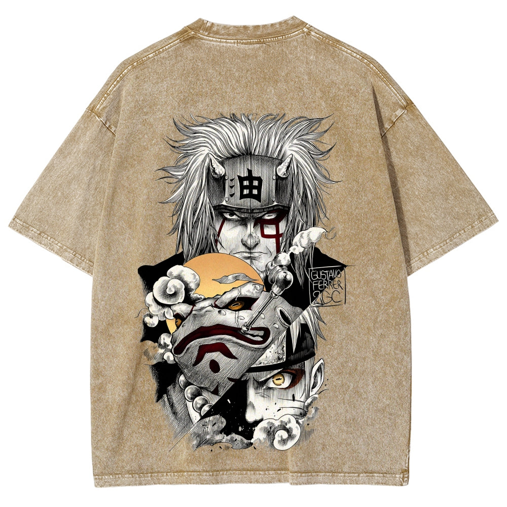 Naruto Unisex Fit Washed T-Shirt 2508017672