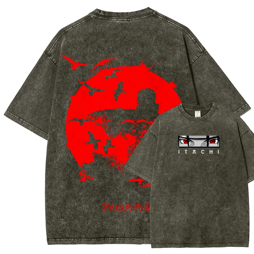 Naruto Unisex Fit Washed T-Shirt 2508023392