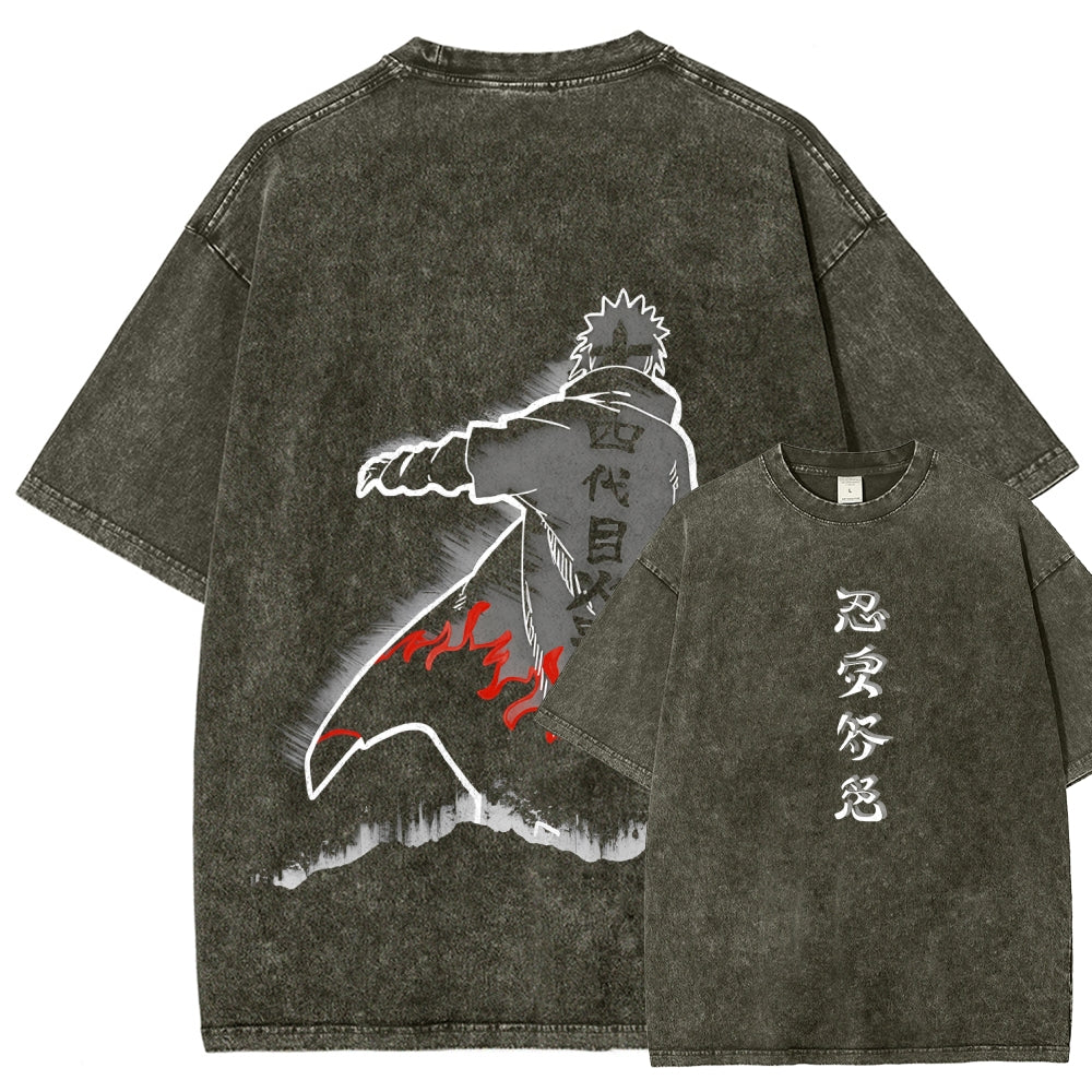 Naruto Unisex Fit Washed T-Shirt 2508023596