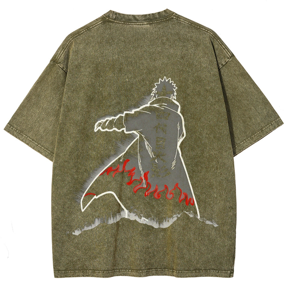 Naruto Unisex Fit Washed T-Shirt 2508023596