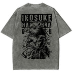 Demon Slayer Inosuke Unisex Fit Washed T-Shirt 2508024812