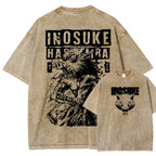 Demon Slayer Inosuke Unisex Fit Washed T-Shirt 2508024812