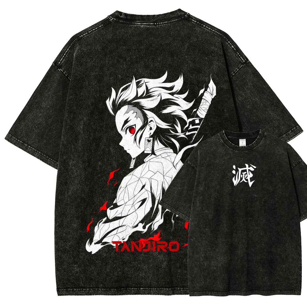 Demon Slayer Unisex Fit Washed T-Shirt 2509001406
