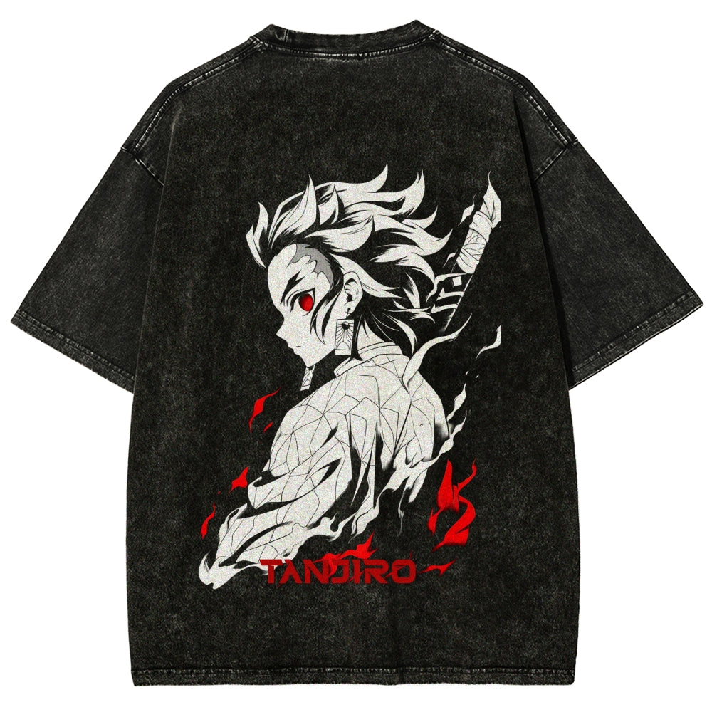 Demon Slayer Unisex Fit Washed T-Shirt 2509001406
