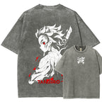 Demon Slayer Unisex Fit Washed T-Shirt 2509001406