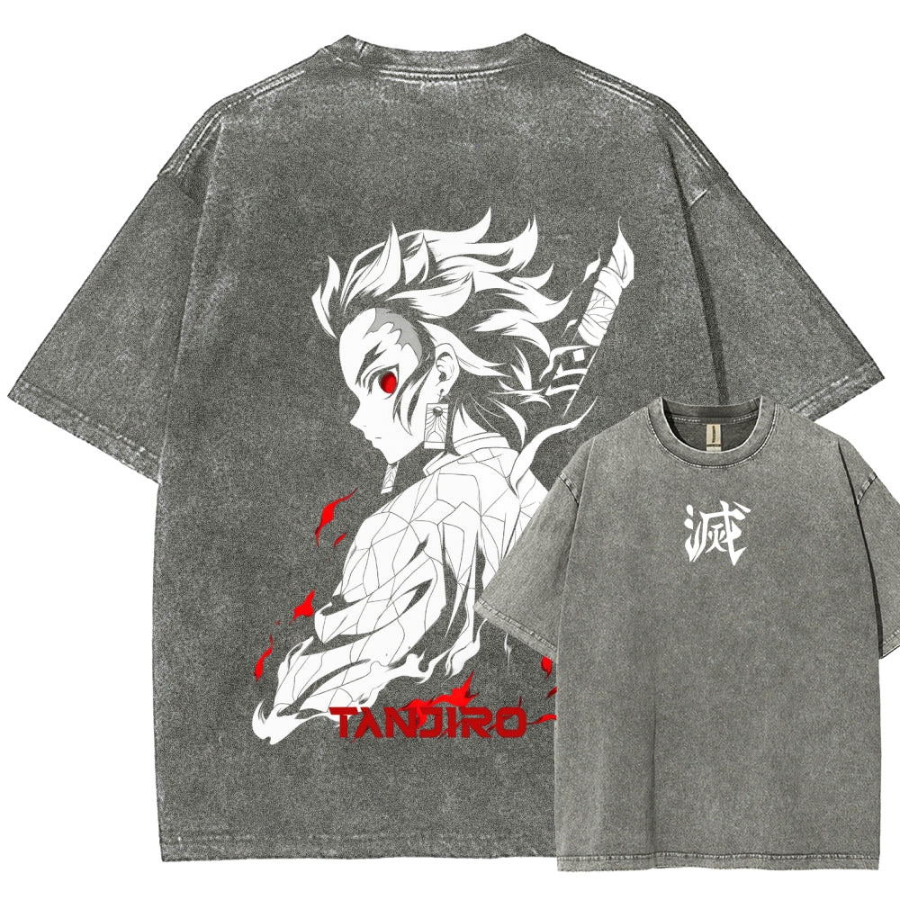 Demon Slayer Unisex Fit Washed T-Shirt 2509001406