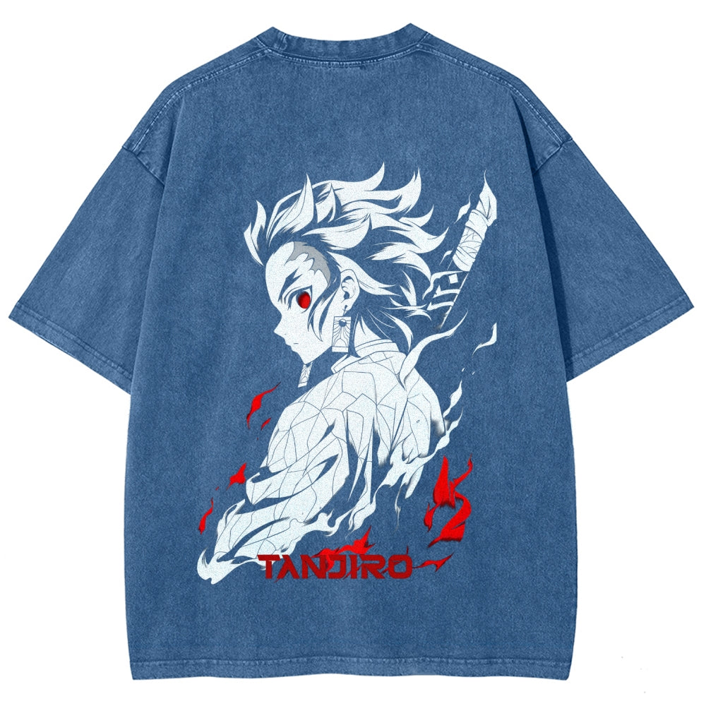 Demon Slayer Unisex Fit Washed T-Shirt 2509001406