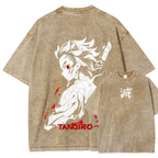 Demon Slayer Unisex Fit Washed T-Shirt 2509001406