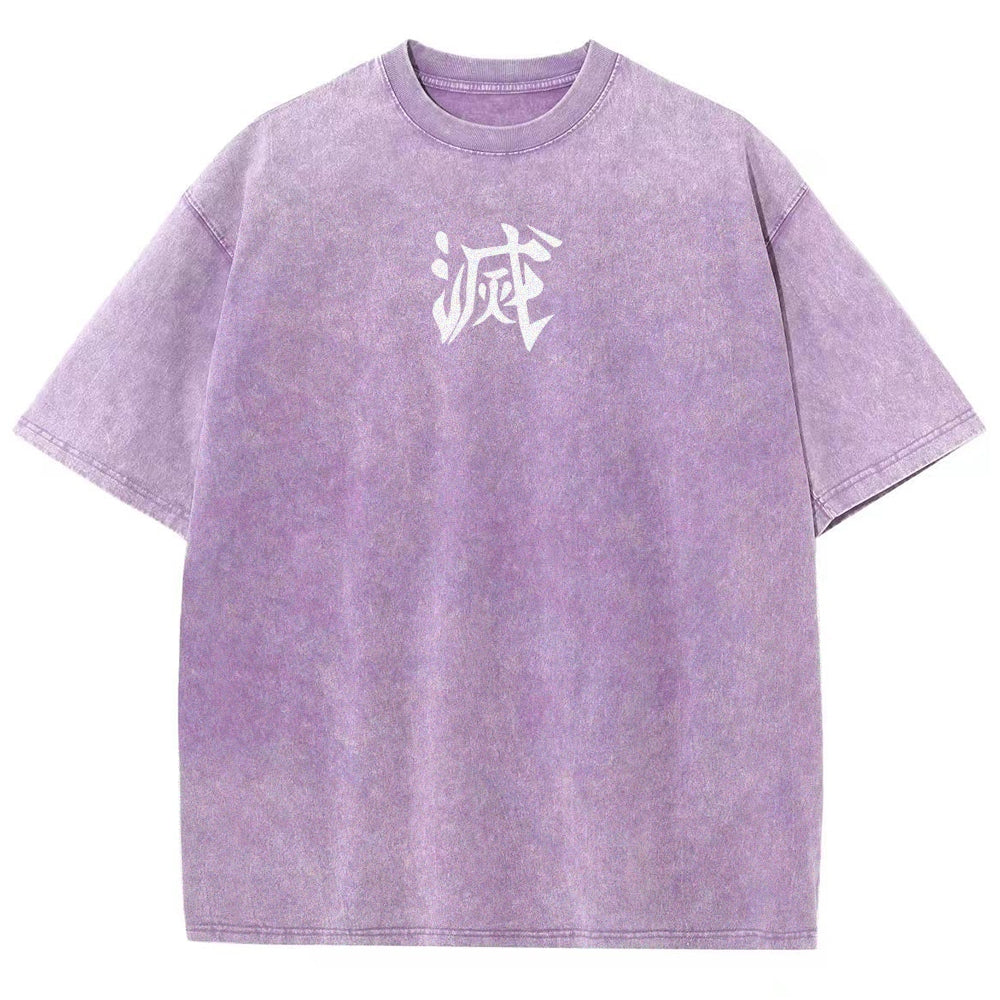 Demon Slayer Unisex Fit Washed T-Shirt 2509001406