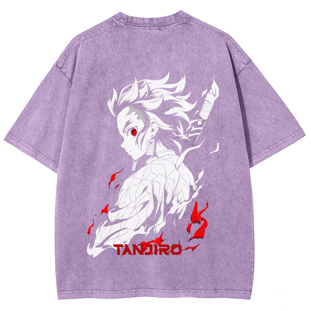 Demon Slayer Unisex Fit Washed T-Shirt 2509001406