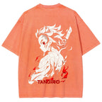 Demon Slayer Unisex Fit Washed T-Shirt 2509001406