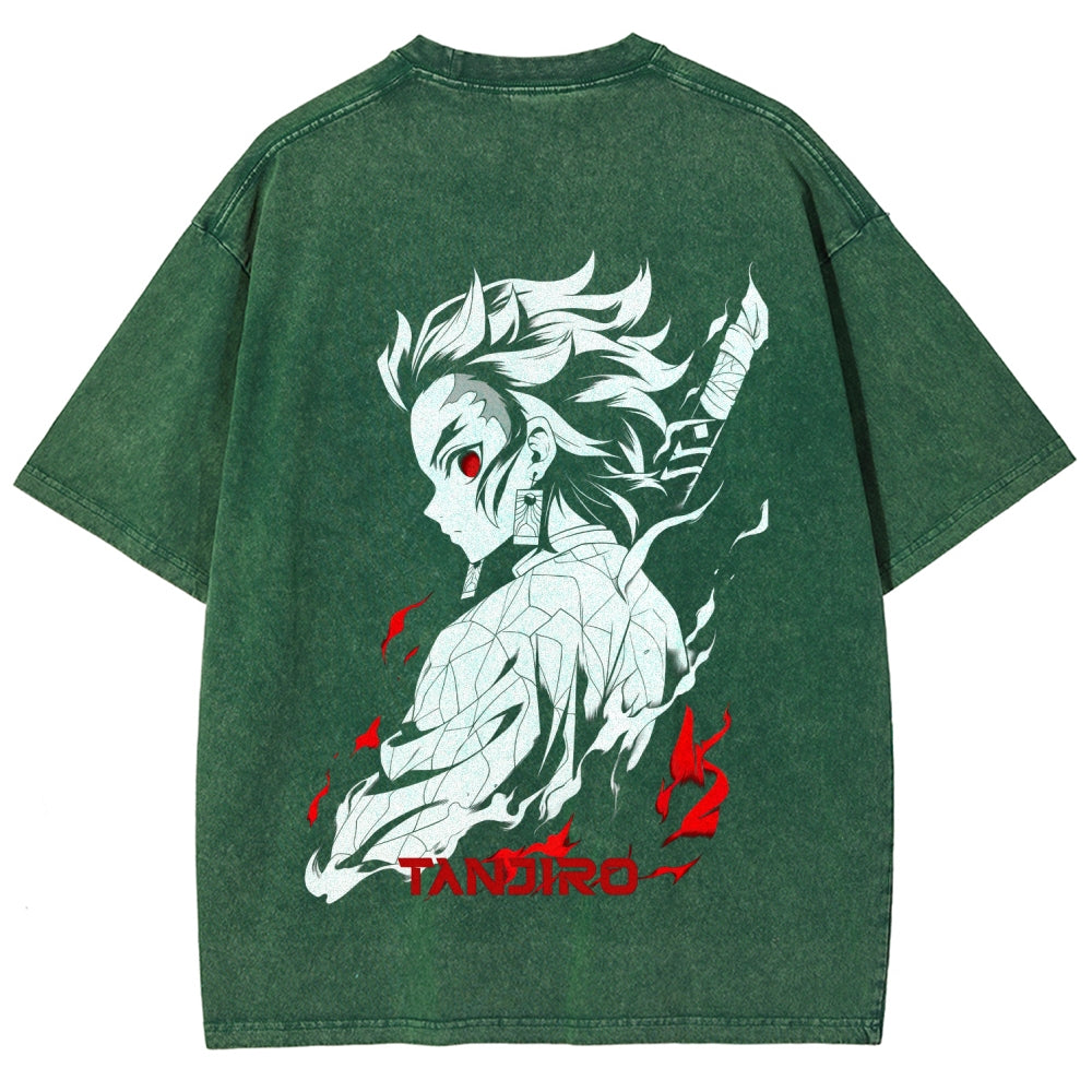 Demon Slayer Unisex Fit Washed T-Shirt 2509001406