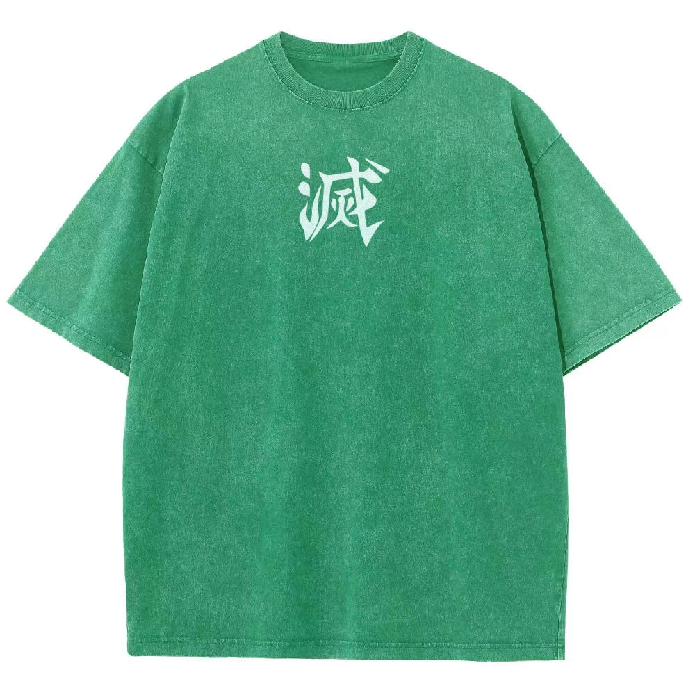 Demon Slayer Unisex Fit Washed T-Shirt 2509001406