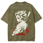 Demon Slayer Unisex Fit Washed T-Shirt 2509001406