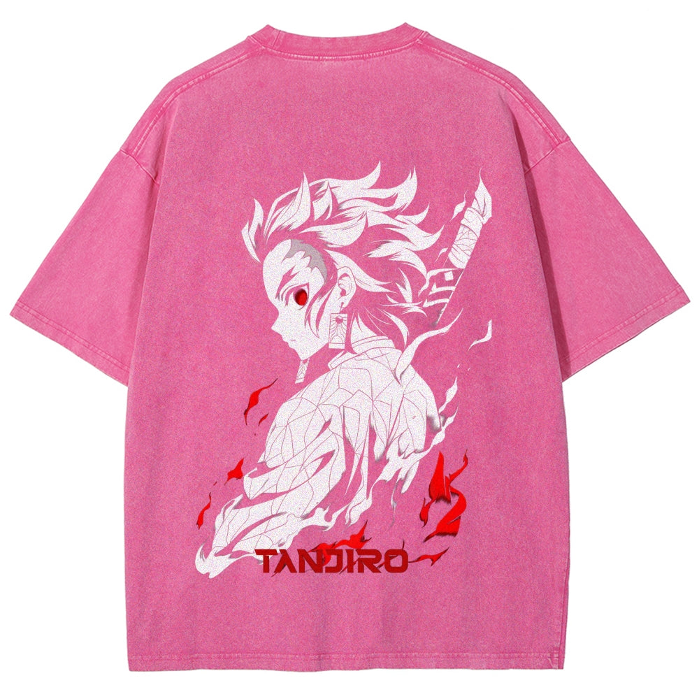 Demon Slayer Unisex Fit Washed T-Shirt 2509001406