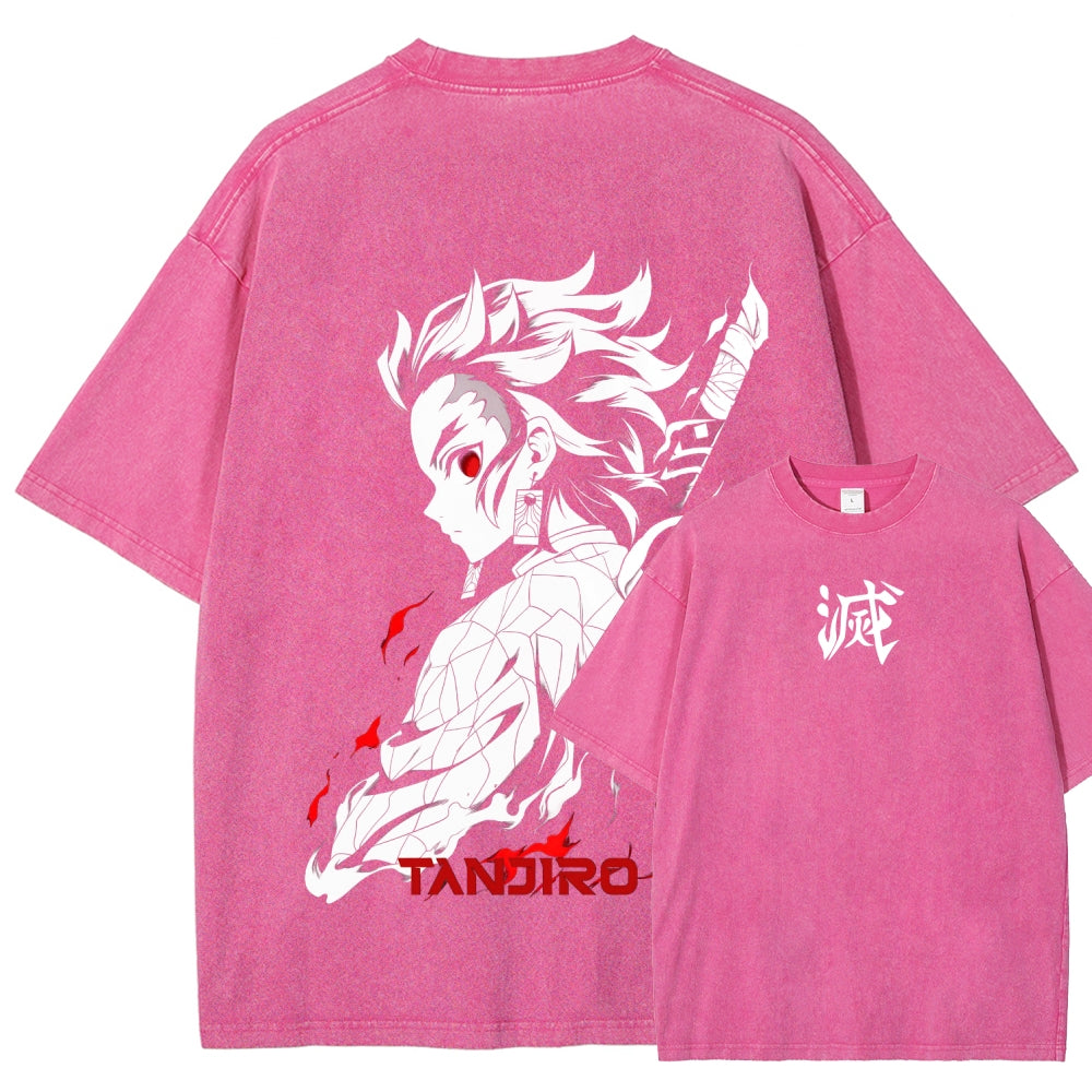 Demon Slayer Unisex Fit Washed T-Shirt 2509001406