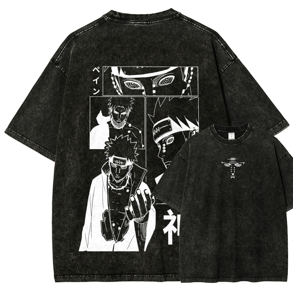 Naruto Unisex Fit Washed T-Shirt 2509012213