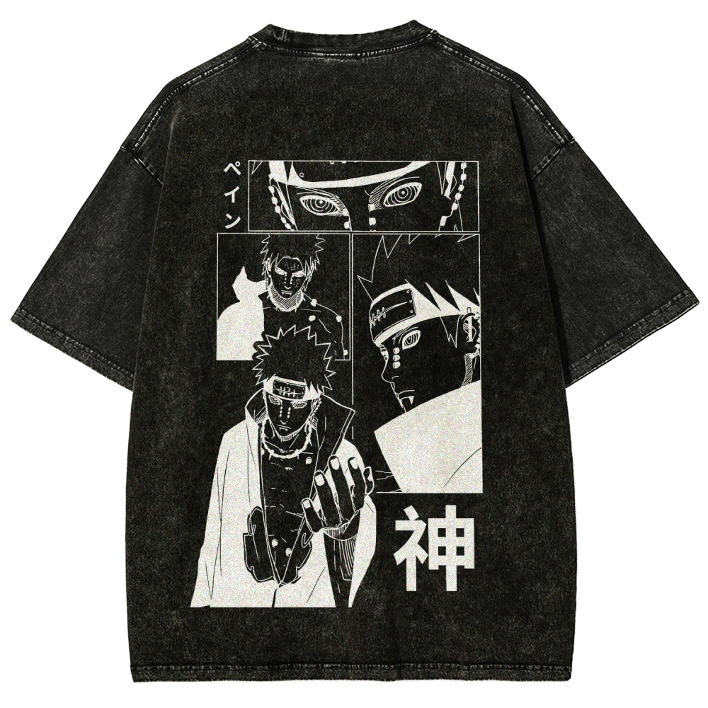 Naruto Unisex Fit Washed T-Shirt 2509012213