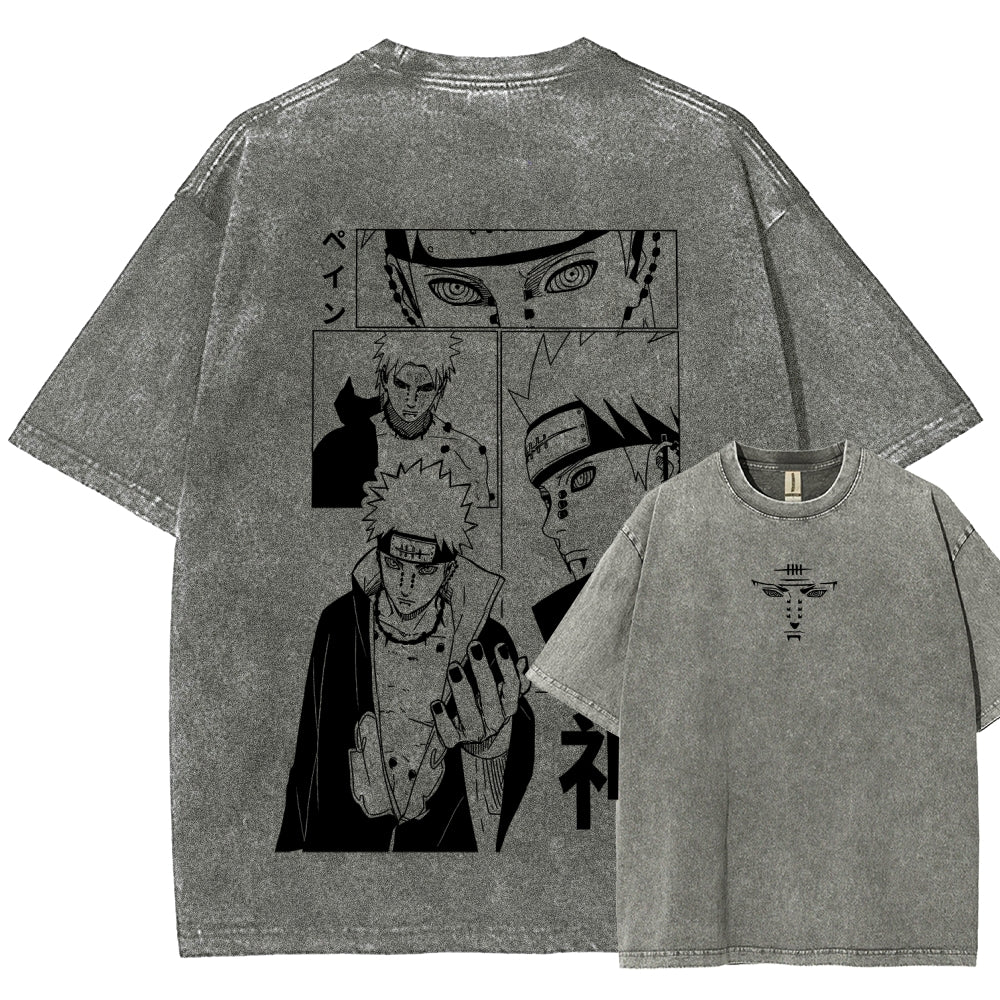 Naruto Unisex Fit Washed T-Shirt 2509012213