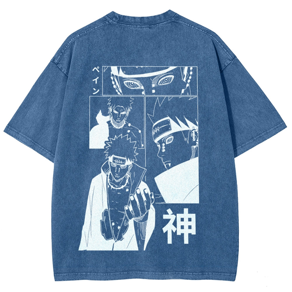 Naruto Unisex Fit Washed T-Shirt 2509012213