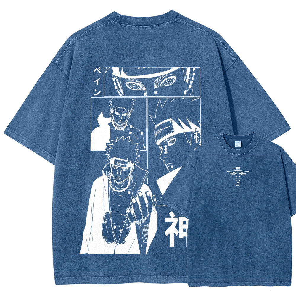 Naruto Unisex Fit Washed T-Shirt 2509012213