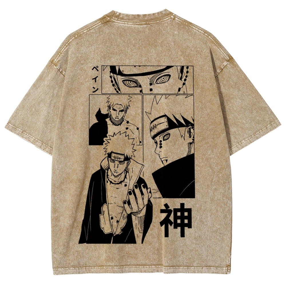 Naruto Unisex Fit Washed T-Shirt 2509012213