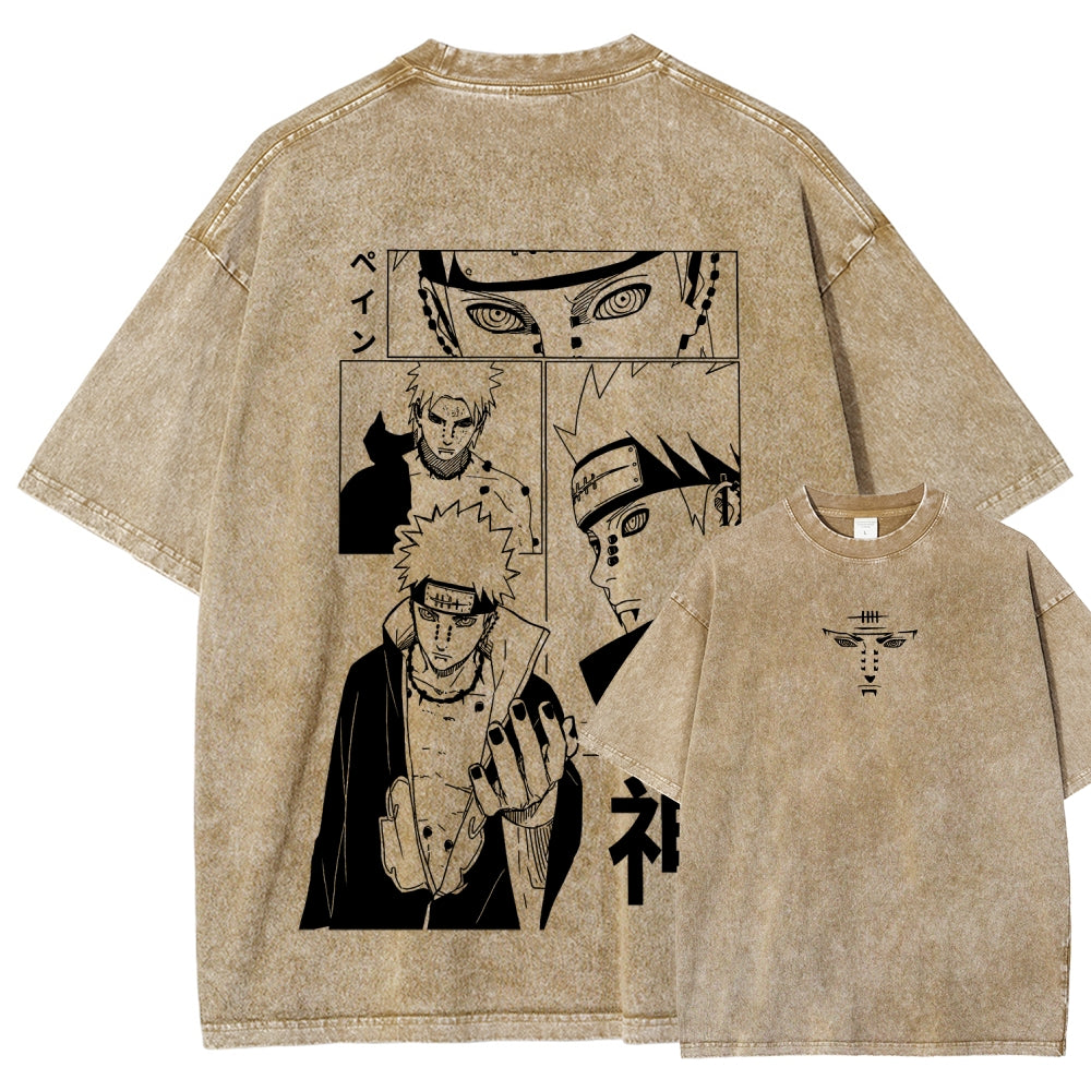 Naruto Unisex Fit Washed T-Shirt 2509012213
