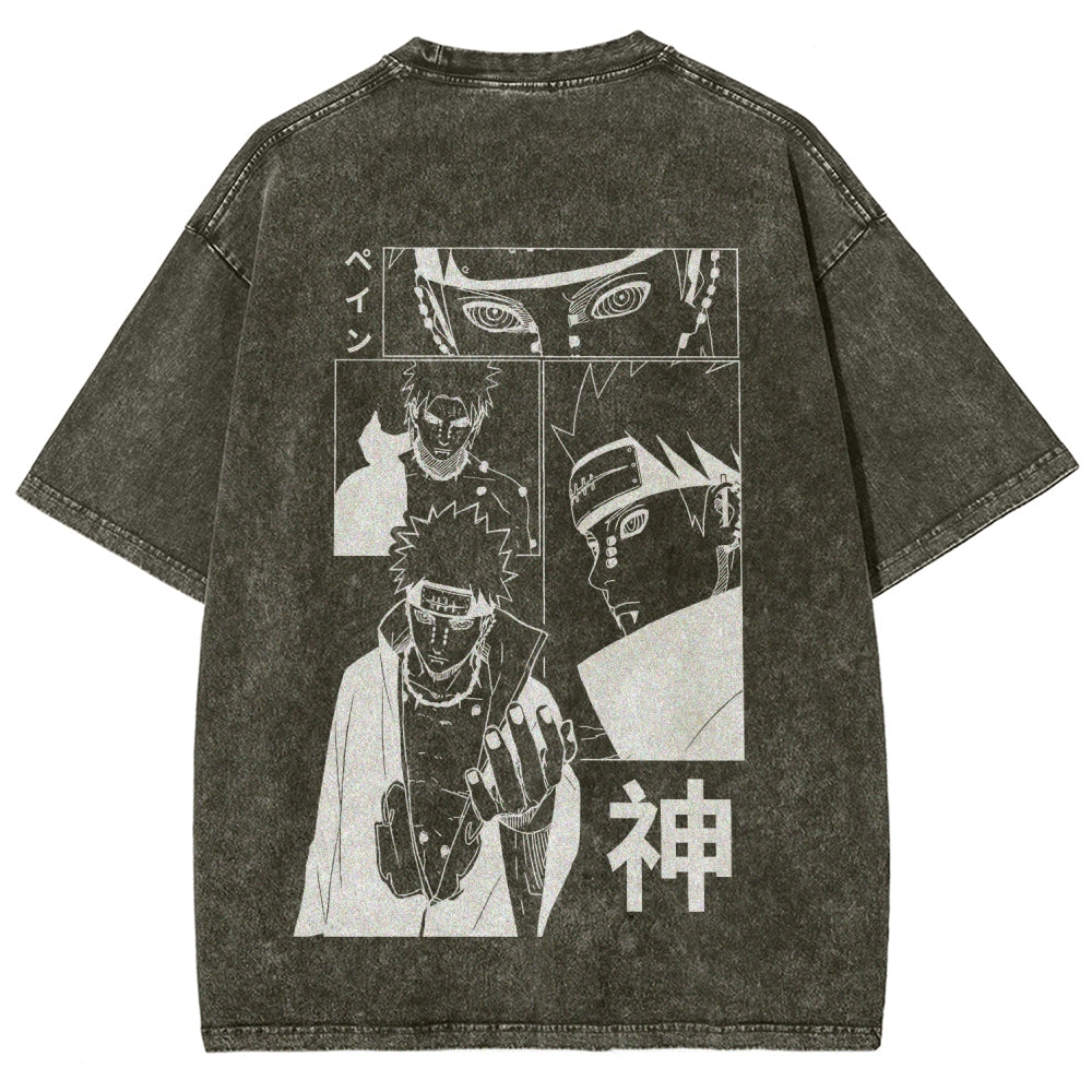 Naruto Unisex Fit Washed T-Shirt 2509012213